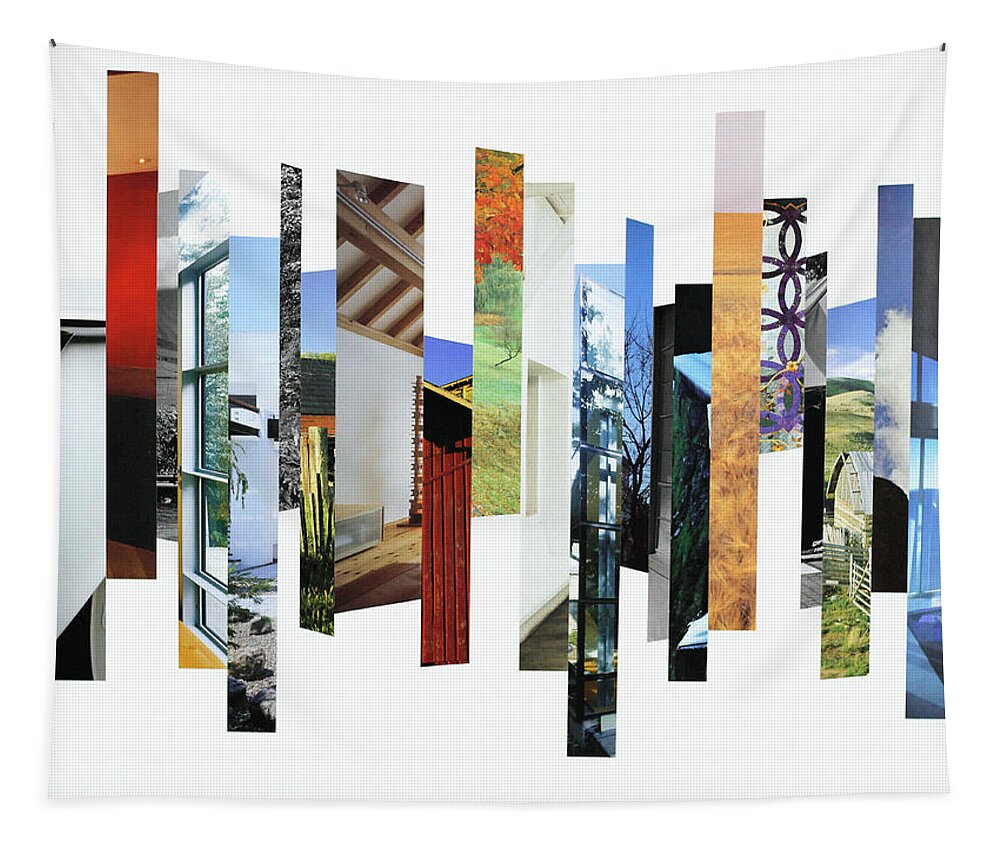 Collage Tapestry featuring the photograph Crosscut#116 by Robert Glover