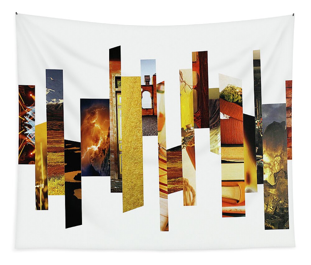 Collage Tapestry featuring the photograph Crosscut#130 by Robert Glover