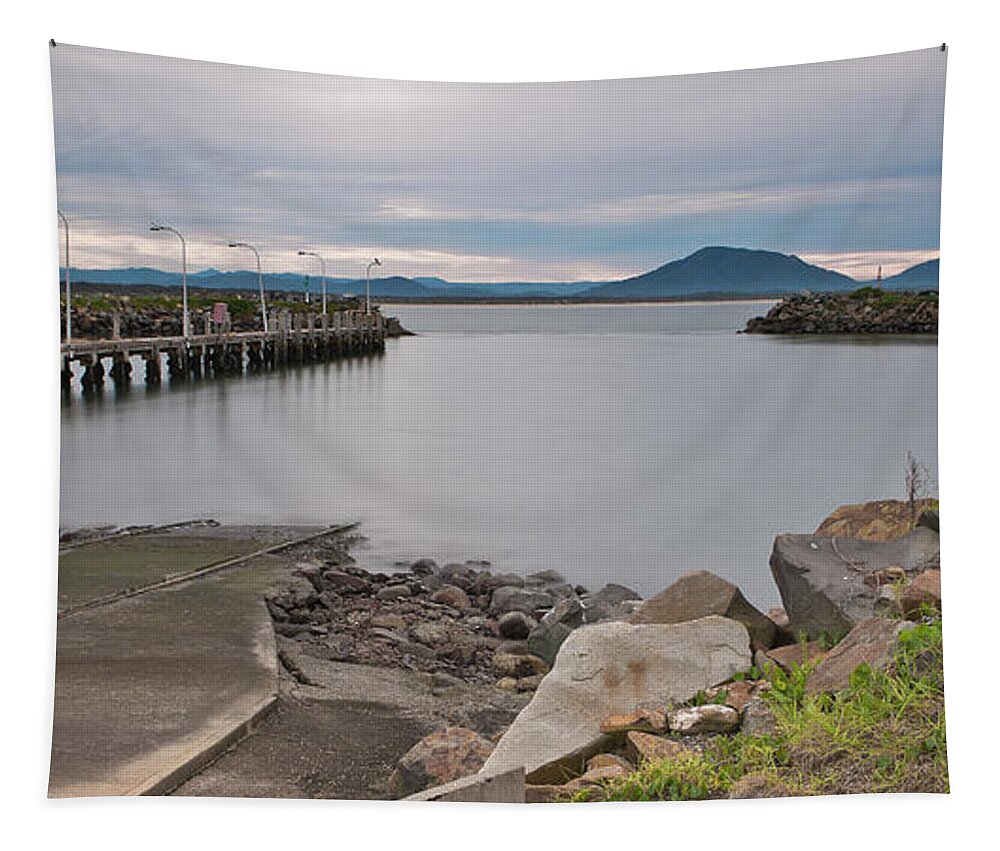 Crowdy Head Slipway Tapestry featuring the digital art Crowdy Head Slipway 59 by Kevin Chippindall