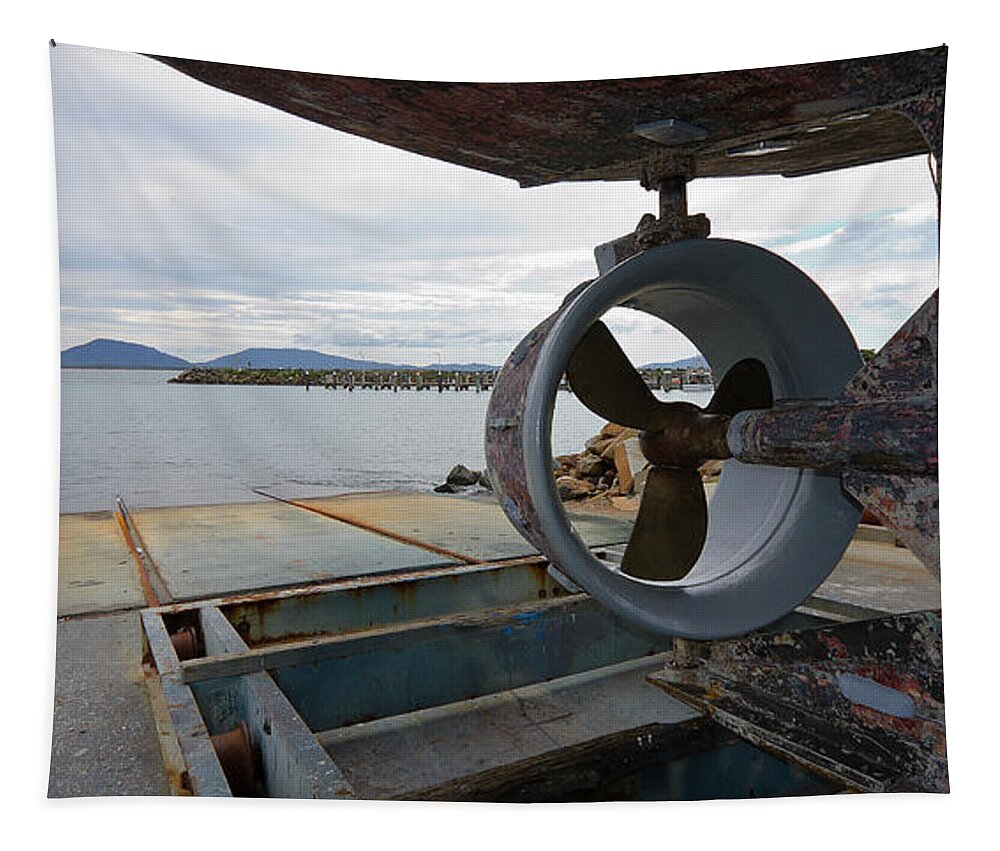 Crowdy Head Slipway Tapestry featuring the digital art Crowdy Head Slipway 79203 by Kevin Chippindall
