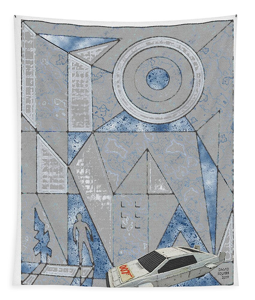 Cultcars Tapestry featuring the digital art CultCars / My Spy by David Squibb