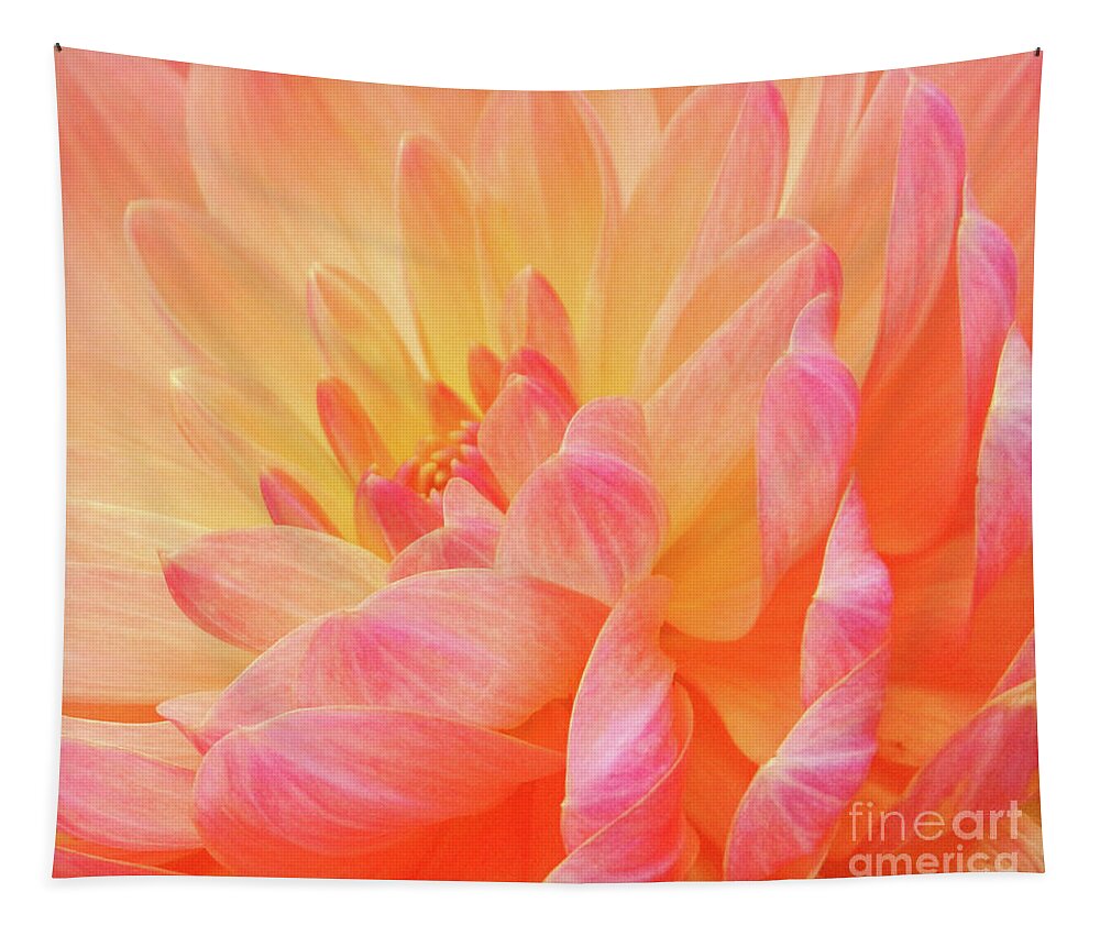 Florals Tapestry featuring the photograph Dahlia - Floral Close Up by Rehna George