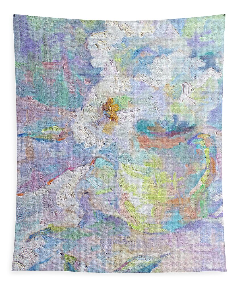 French Impressionism Tapestry featuring the painting Daisies and Green by Srishti Wilhelm