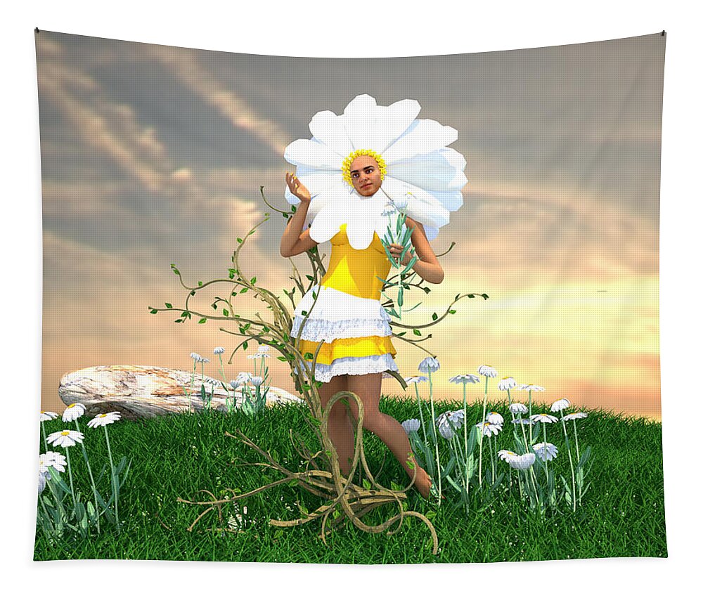 Women Tapestry featuring the digital art Daisy by Williem McWhorter