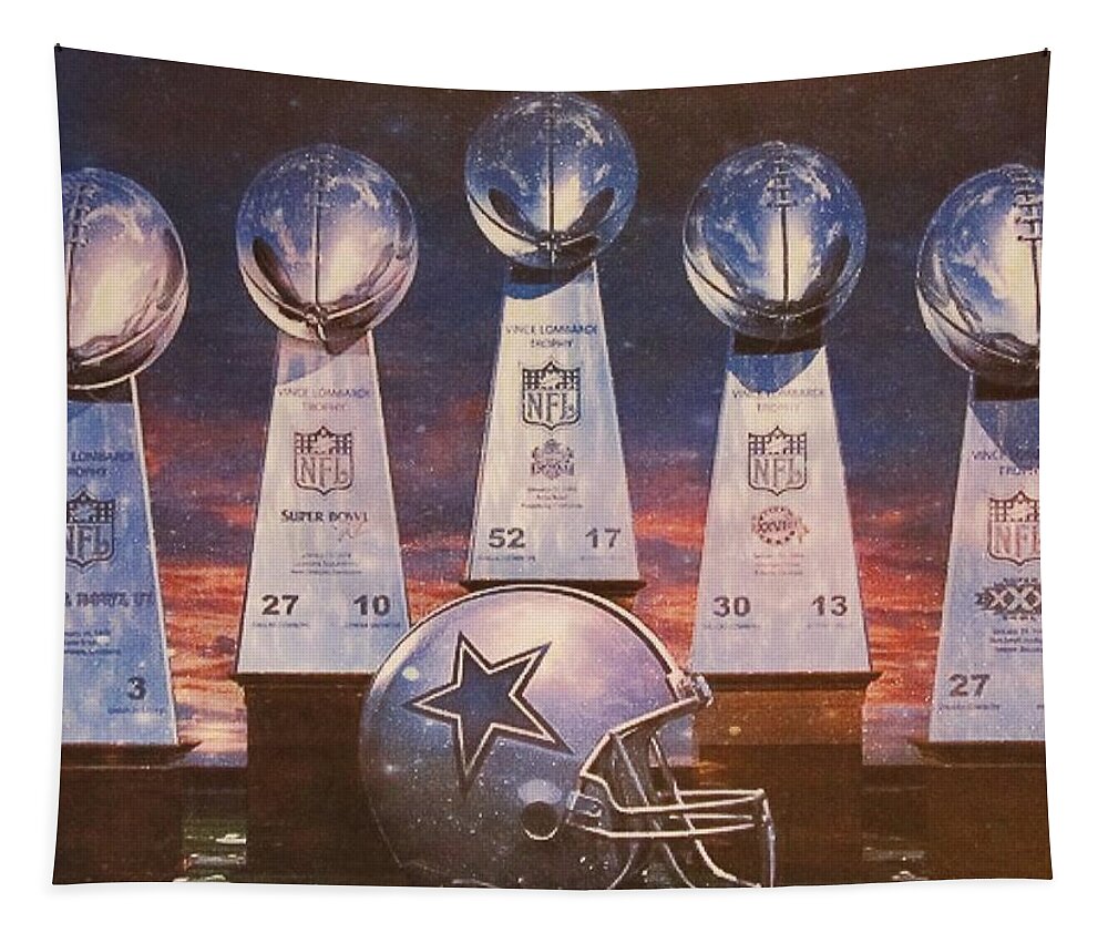 Dallas Cowboys Super Bowl Hardware Tapestry by Donna Wilson - Pixels Merch