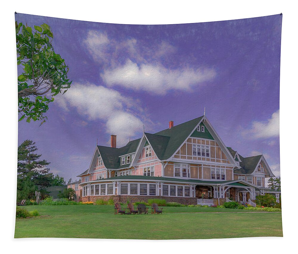 Prince Edward Island Tapestry featuring the photograph Dalvay-By-The-Sea Summer, Painterly by Marcy Wielfaert