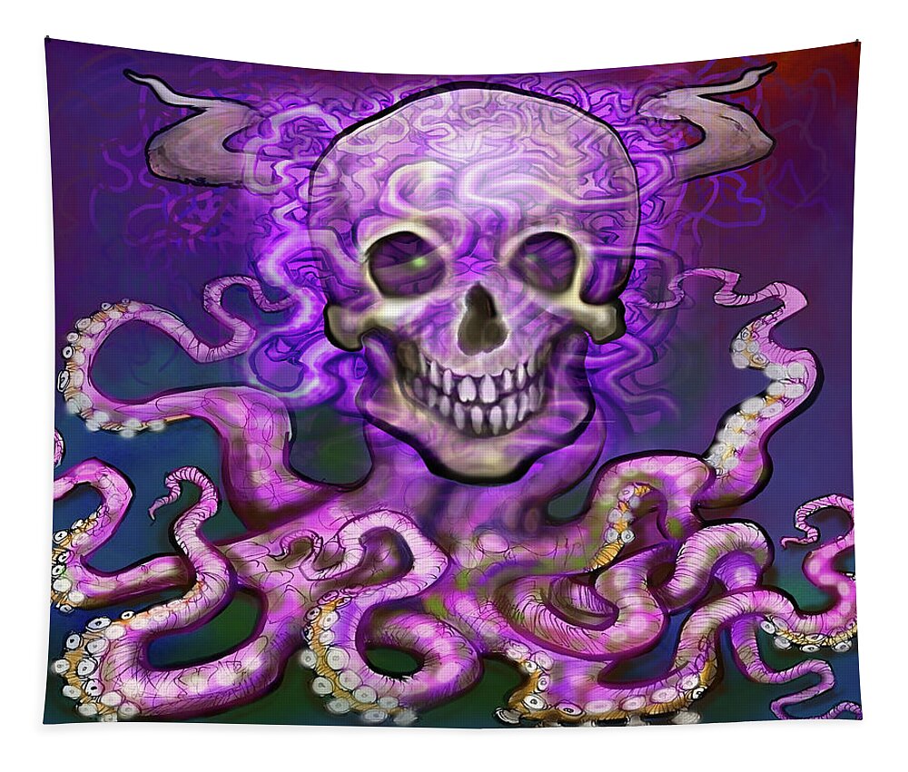 Dark Tapestry featuring the digital art Dark Fantasy Art by Kevin Middleton