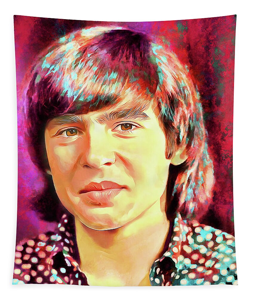 The Monkees Tapestry featuring the mixed media Davy Jones Tribute Art Daydream Believer by The Rocker Chic