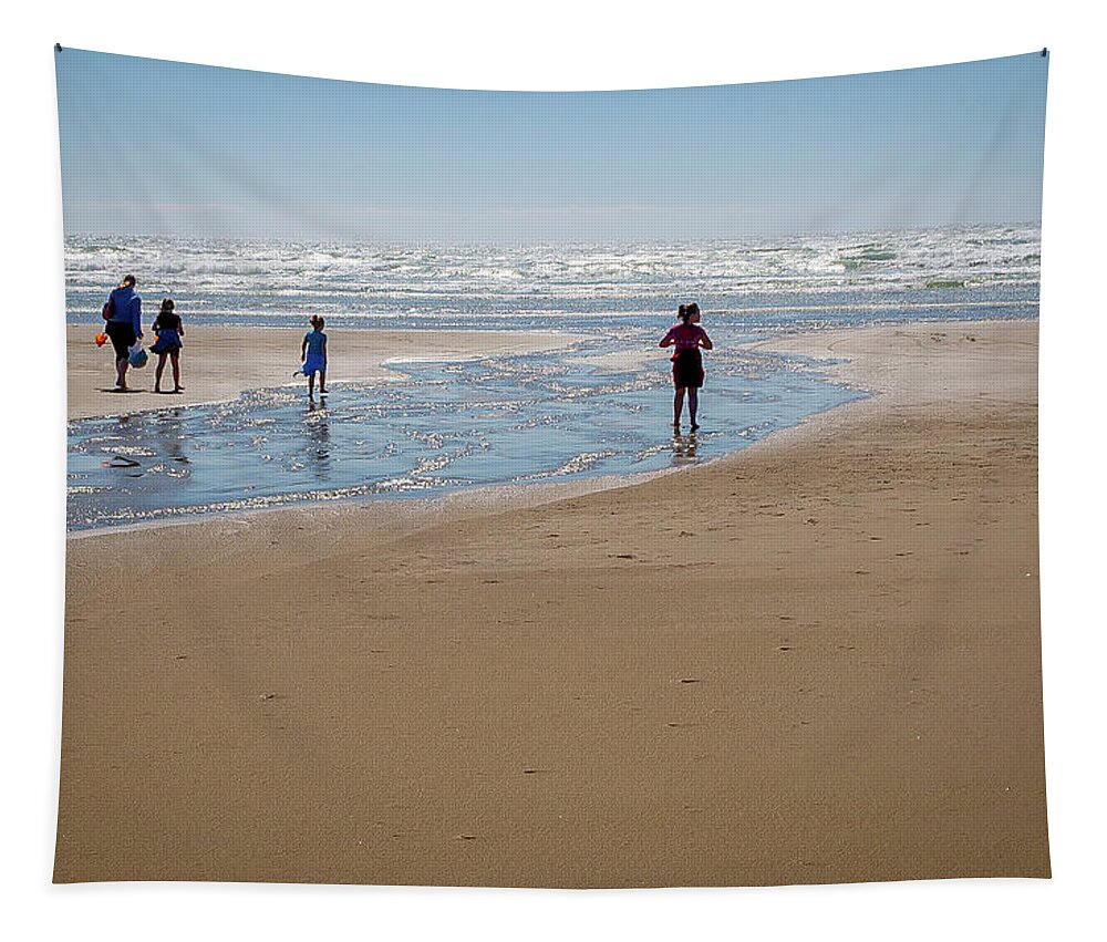 Beach Tapestry featuring the photograph Day at the Beach by Craig J Satterlee