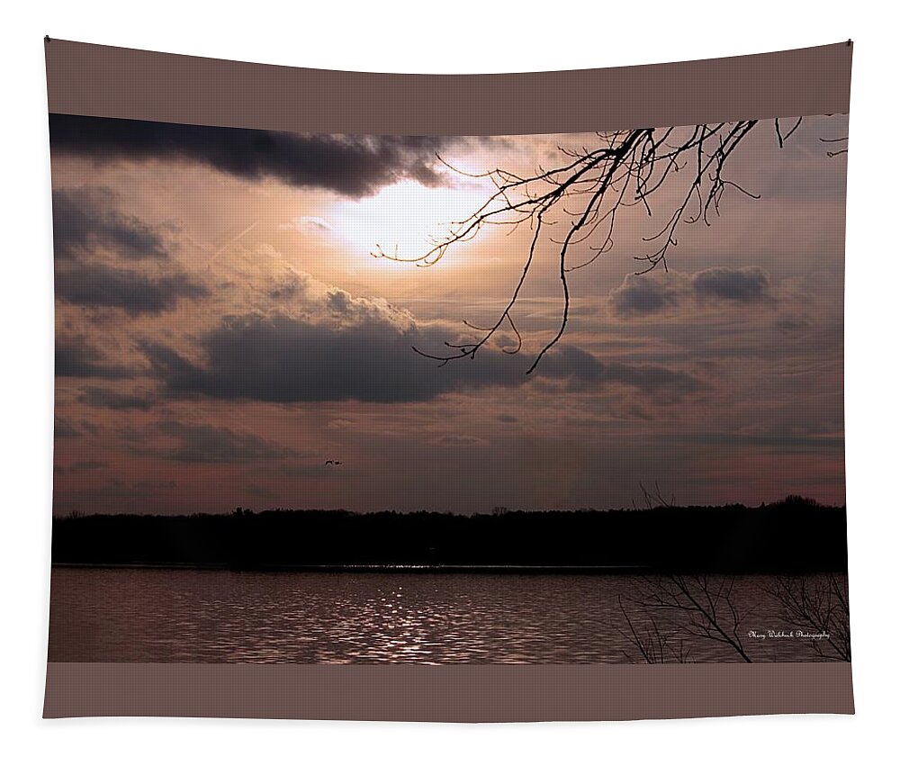 Sunset Tapestry featuring the photograph Day's End by Mary Walchuck