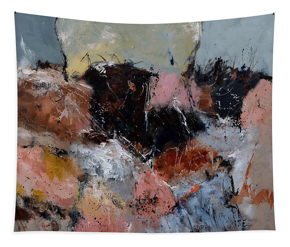 Abstract Tapestry featuring the painting Dazed and confused by Pol Ledent