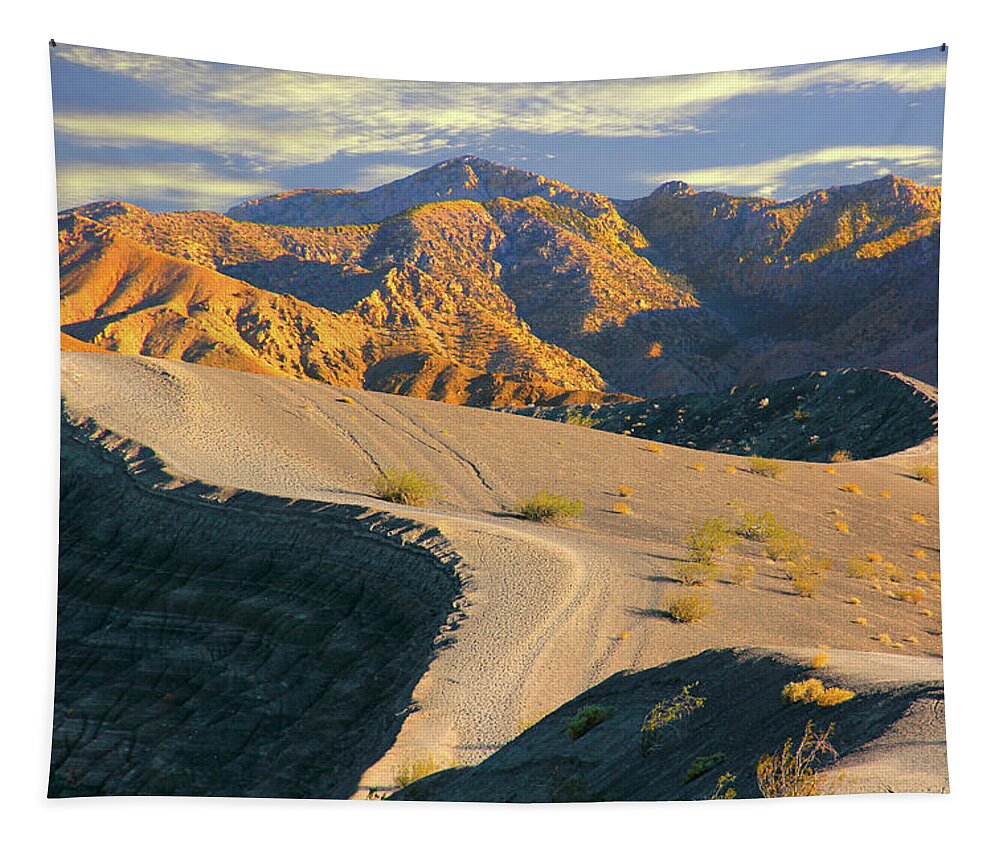 Desert Tapestry featuring the photograph Death Valley at Sunset by Mike McGlothlen