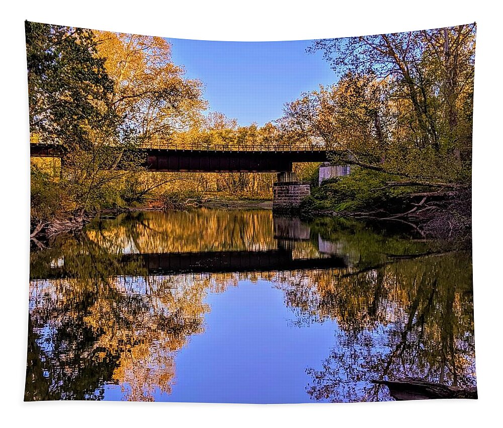  Tapestry featuring the photograph Deep Lock Quarry by Brad Nellis