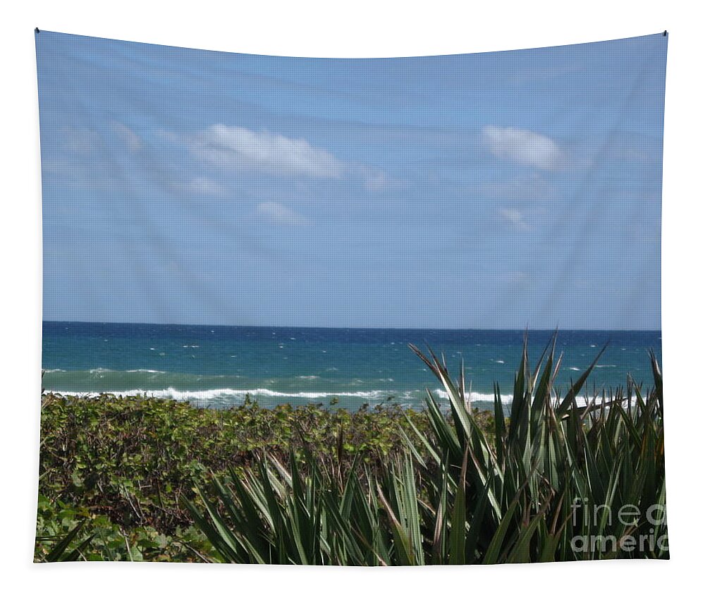 Beach Tapestry featuring the photograph Delray Beach A1A Florida by Catherine Ludwig Donleycott