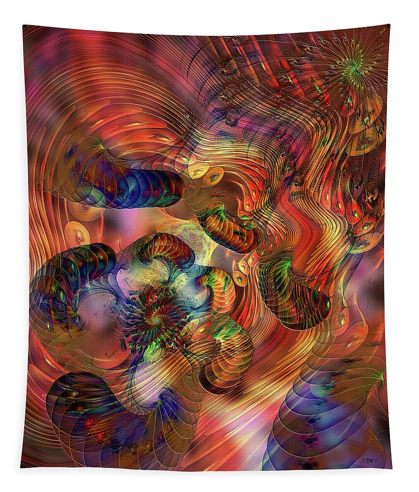 Desert Drama Tapestry featuring the digital art Desert Drama by Studio B Prints