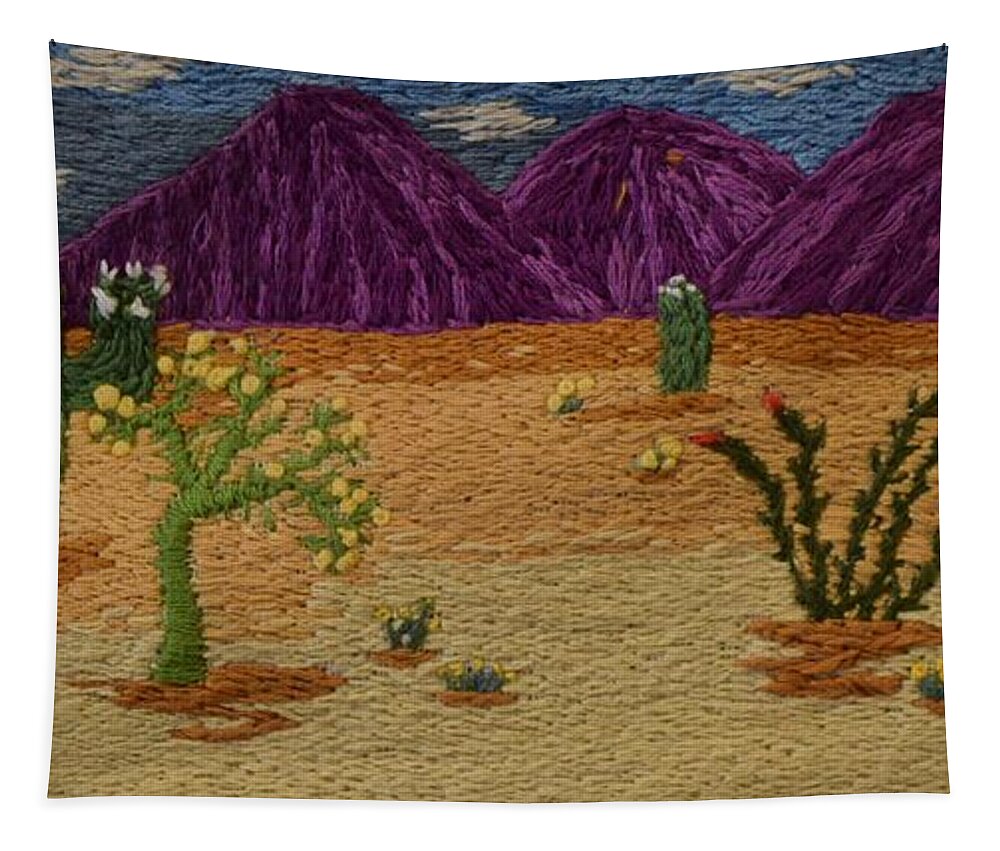 Desert Tapestry featuring the tapestry - textile Desert Splendor by Charla Van Vlack