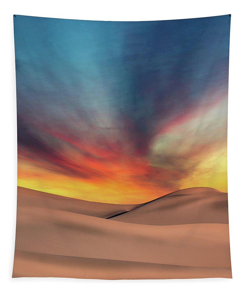 Art Tapestry featuring the photograph Desert Sunset by Jon Glaser