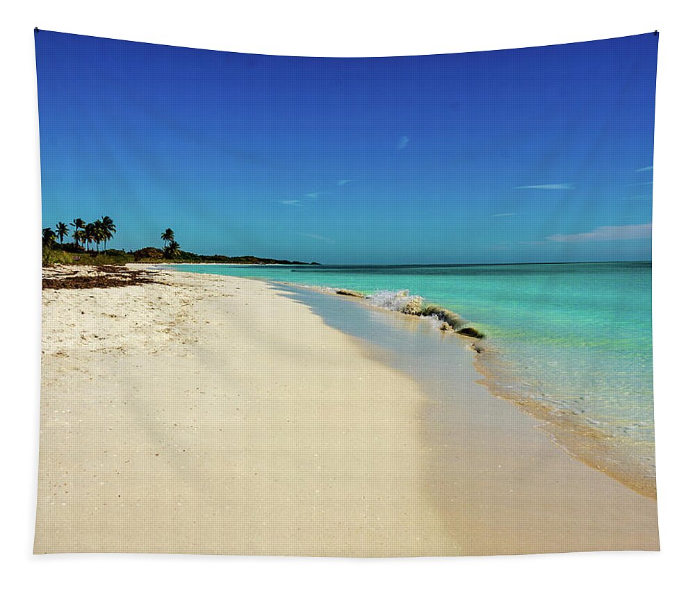 Atlantic Tapestry featuring the photograph Deserted Beach - Bahia Honda State Park - Florida by Sandra Foyt
