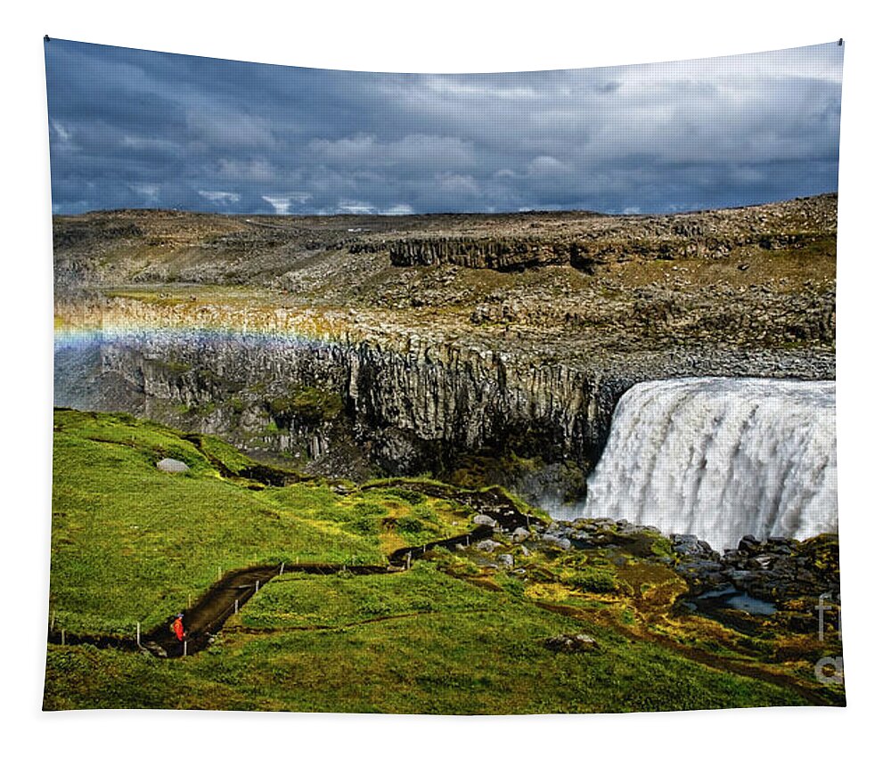 Dettifoss Tapestry featuring the photograph Detti-Bow by Neil Shapiro