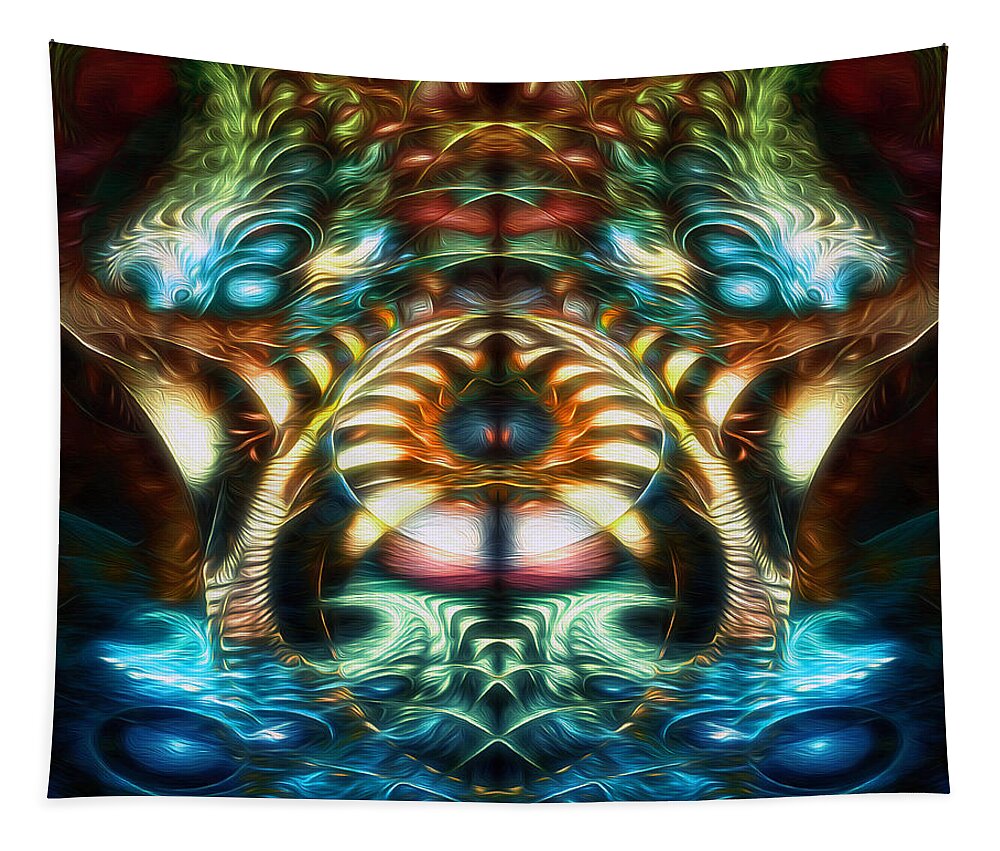 Stairs Tapestry featuring the digital art Dichotomy by Jeff Malderez