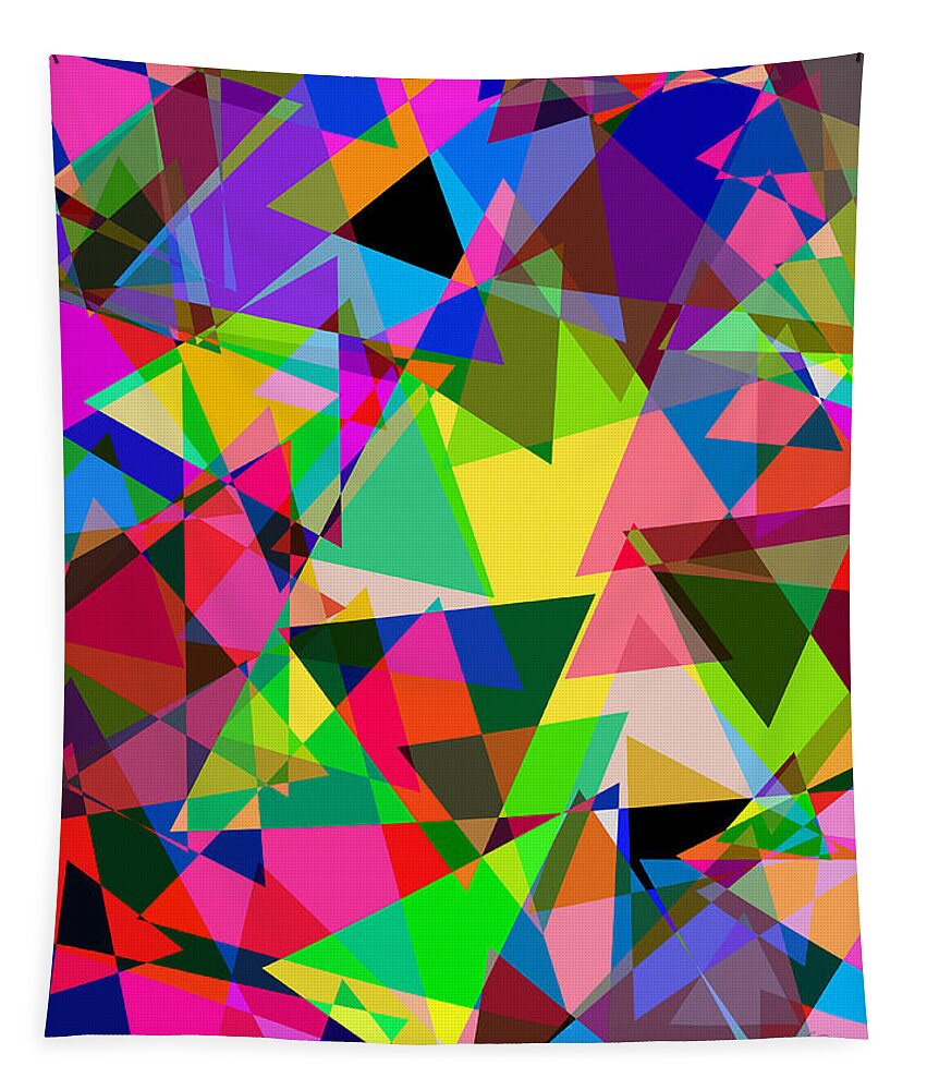 Triangles Tapestry featuring the digital art Pythagorean by George Pennington