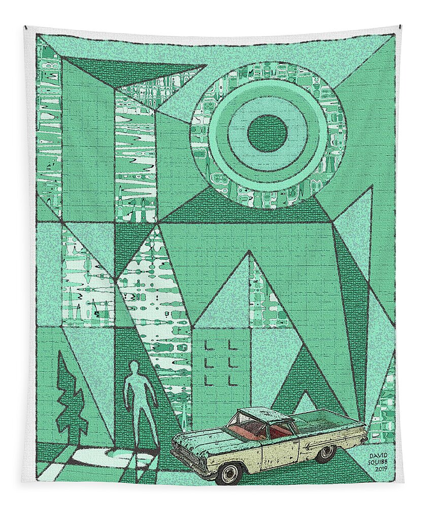 Dinky Toys Tapestry featuring the digital art Dinky Toys / El Camino by David Squibb