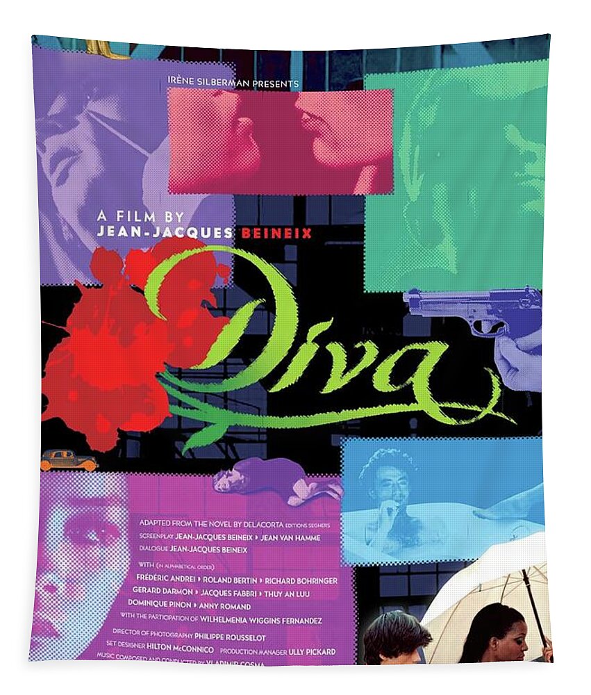 Diva Tapestry featuring the mixed media ''Diva'', 1981 by Movie World Posters
