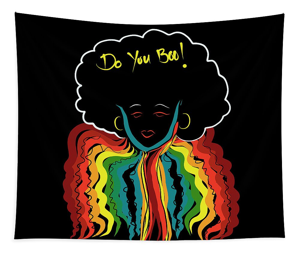 Gay Pride Tapestry featuring the digital art Do You Boo by Amber Lasche