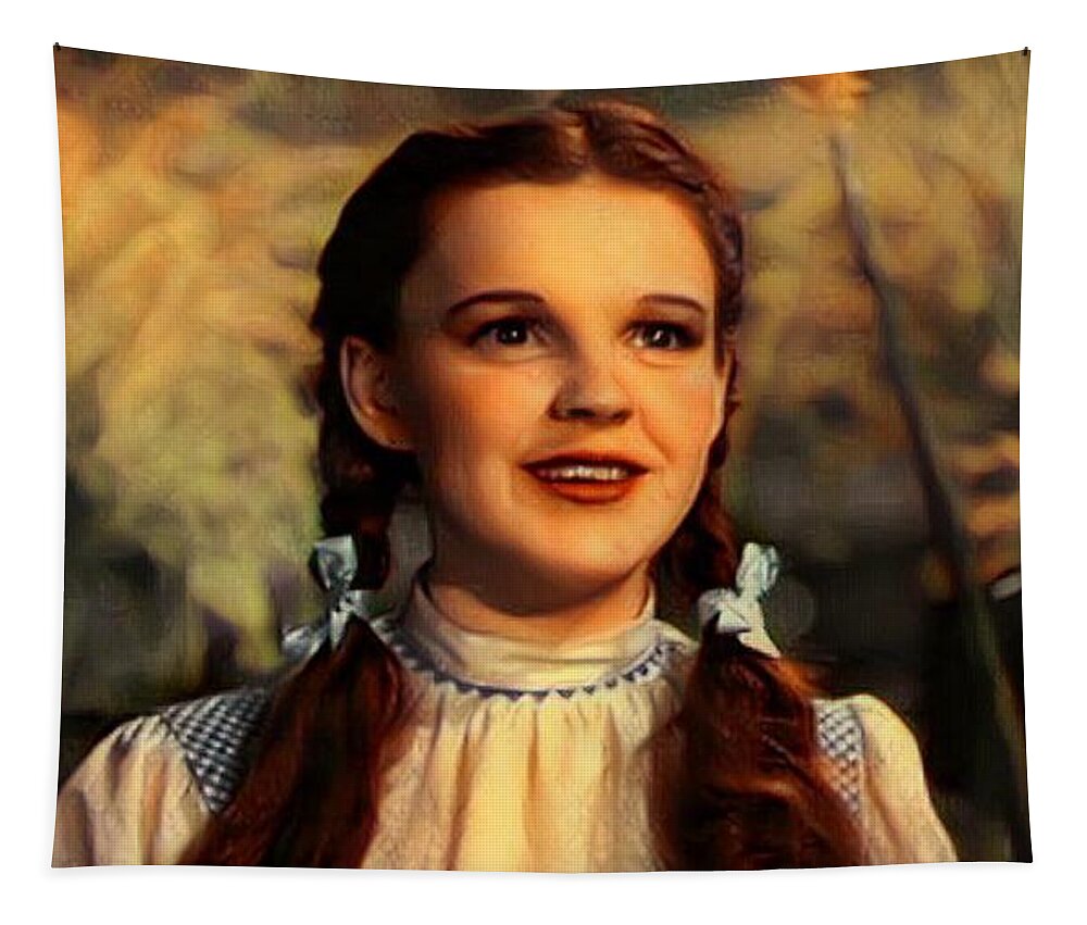 Dorothy Tapestry featuring the mixed media Dorothy of the Wizard of Oz by Teresa Trotter