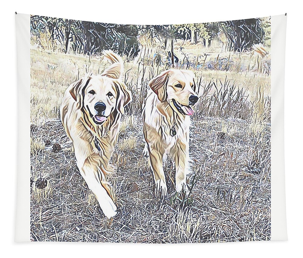 Golden Tapestry featuring the photograph Double Trouble by Jennifer Grossnickle