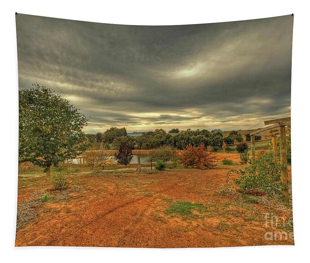 Farm Tapestry featuring the photograph Down at the Farm, Bridgetown, Western Australia by Elaine Teague