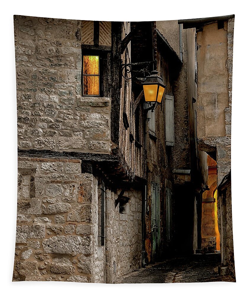 Photo Tapestry featuring the photograph Down the Alley by Anthony M Davis