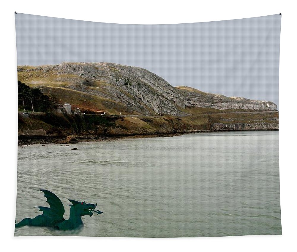 Dragons Tapestry featuring the photograph Dragon bay by Christopher Rowlands