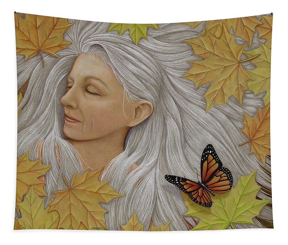Kim Mcclinton Tapestry featuring the drawing Dream Within a Dream by Kim McClinton