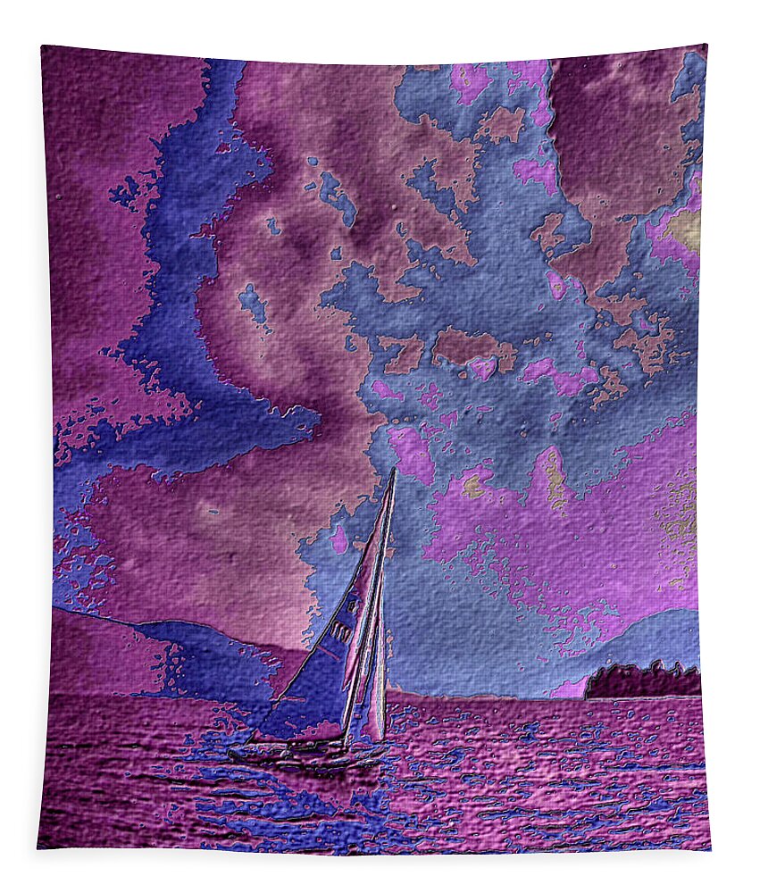 Sail Tapestry featuring the digital art Dreaming of Sailing One by Russ Considine