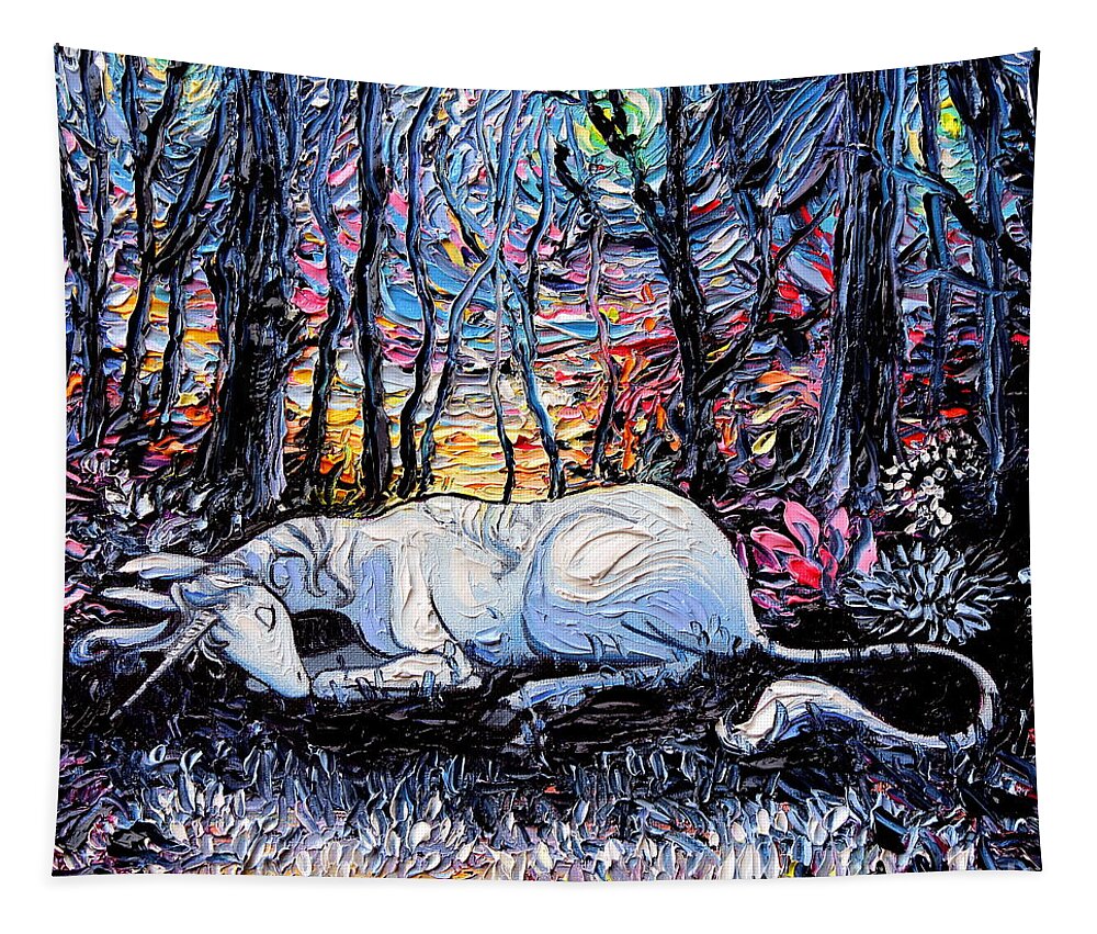 Dreams Tapestry featuring the painting Dreams by Aja Trier