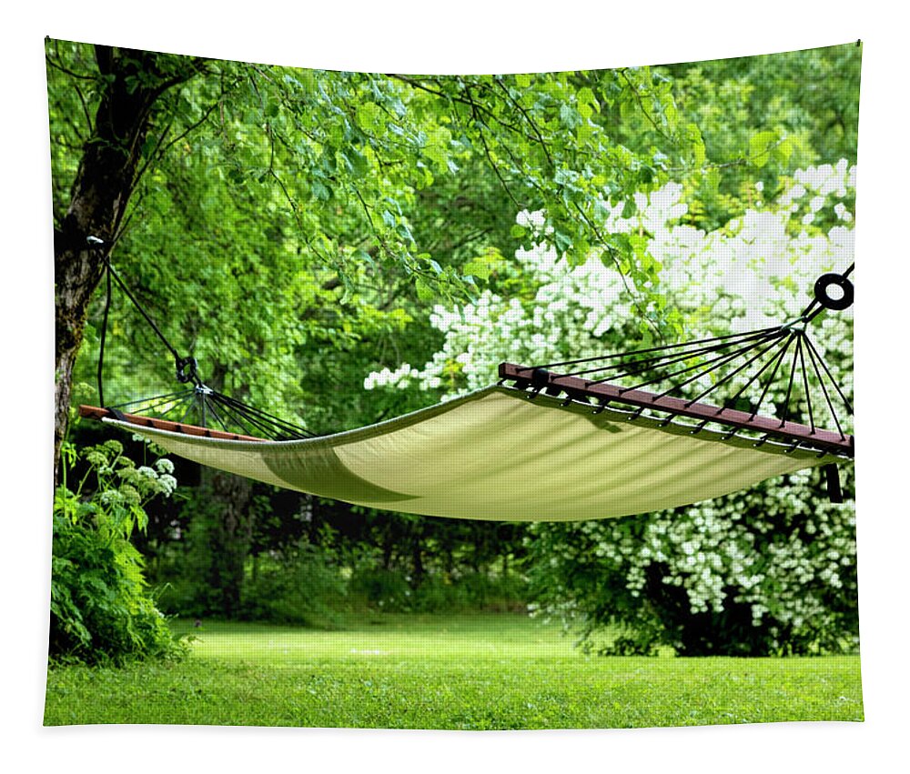 Garden Tapestry featuring the photograph Dreams in the Garden in Summer by Debra and Dave Vanderlaan