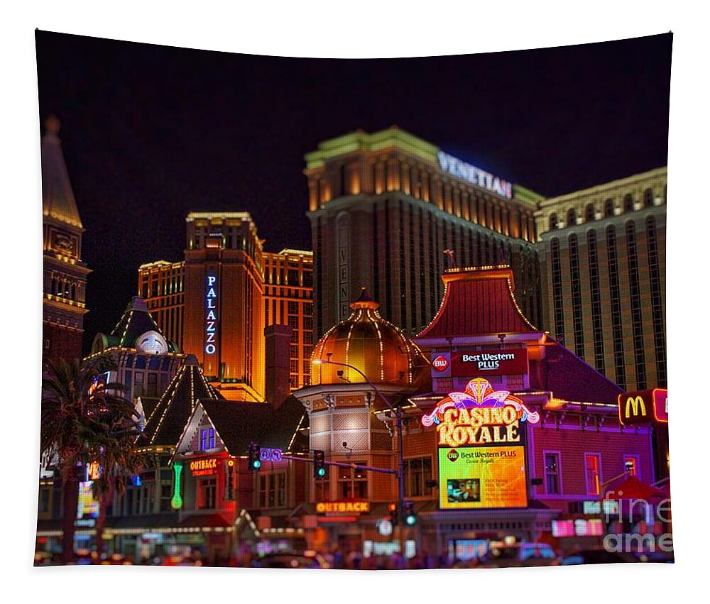  Tapestry featuring the photograph Dreamscapes in Vegas by Rodney Lee Williams