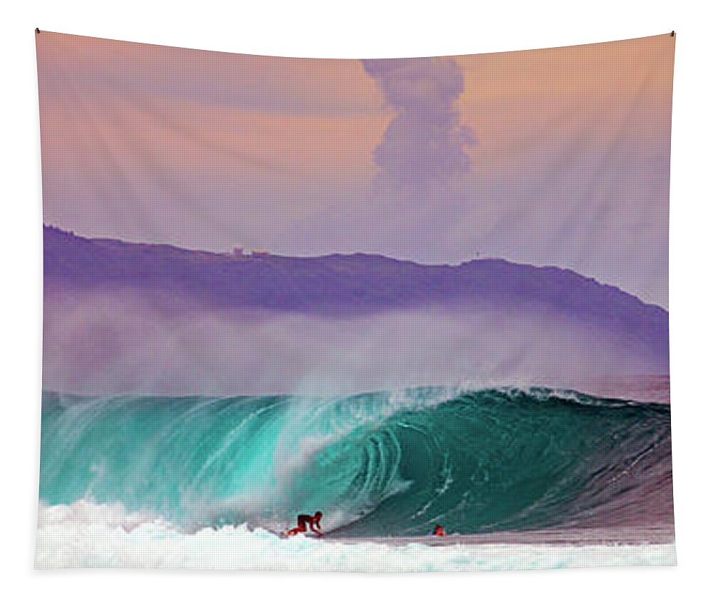 Hawaii Tapestry featuring the photograph Dusky Banzai by Anthony Jones