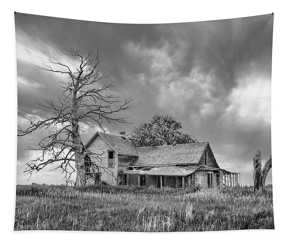 Farm Tapestry featuring the photograph Dying Companions by Jurgen Lorenzen