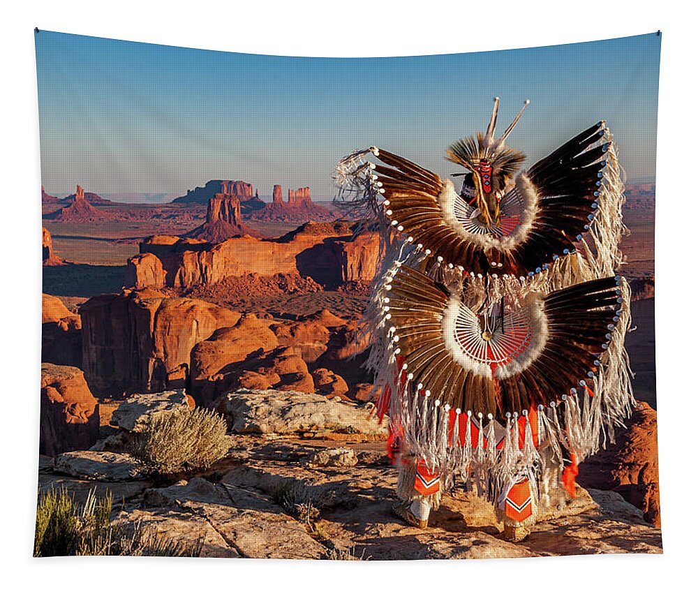 Southwest Tapestry featuring the photograph Eagle Feathers by Dan Norris