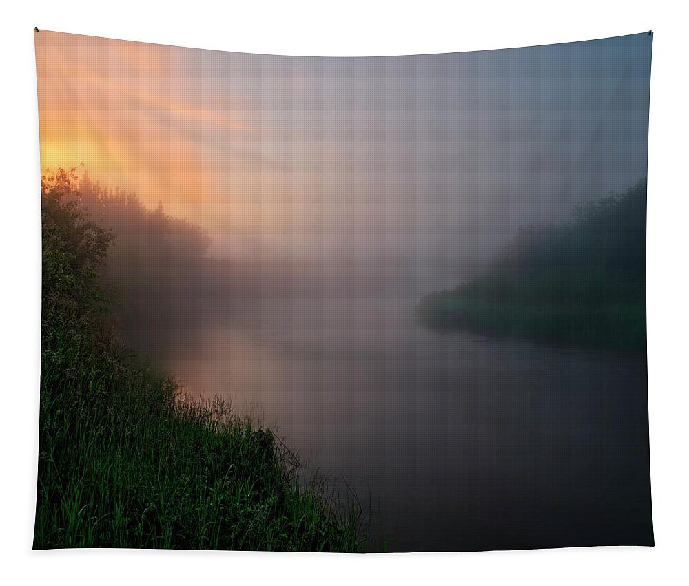 Landscape Tapestry featuring the photograph Early In The Morning by Dan Jurak