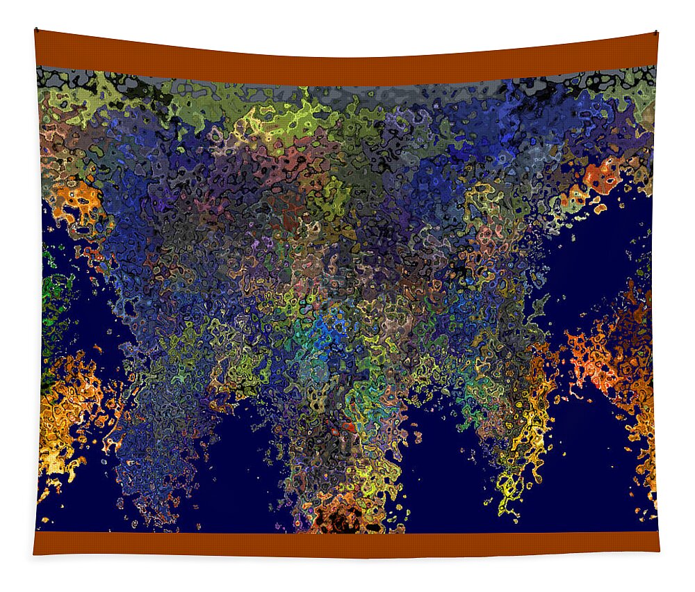 Digital Tapestry featuring the digital art Earth 1,000,000 years B.C. by Ronald Mills
