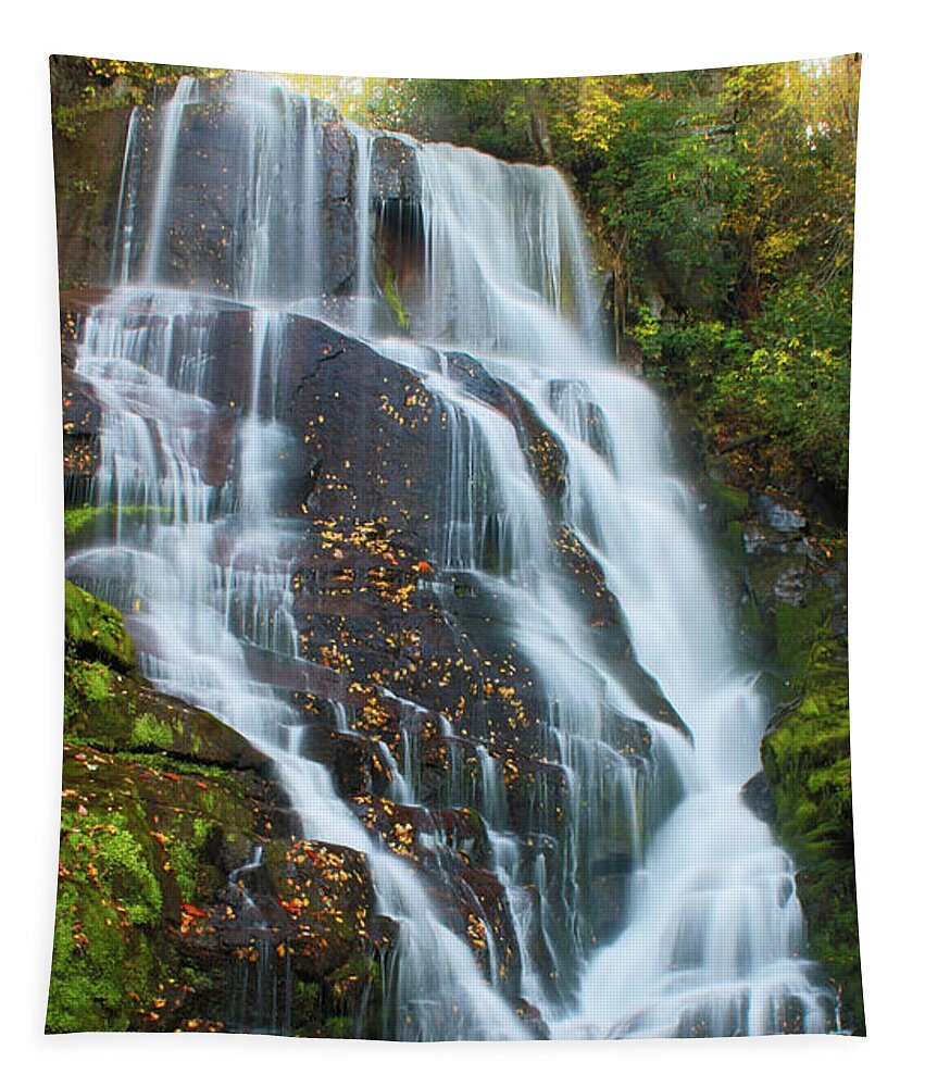 Nunweiler Tapestry featuring the photograph Eastatoe Falls 01 by Nunweiler Photography