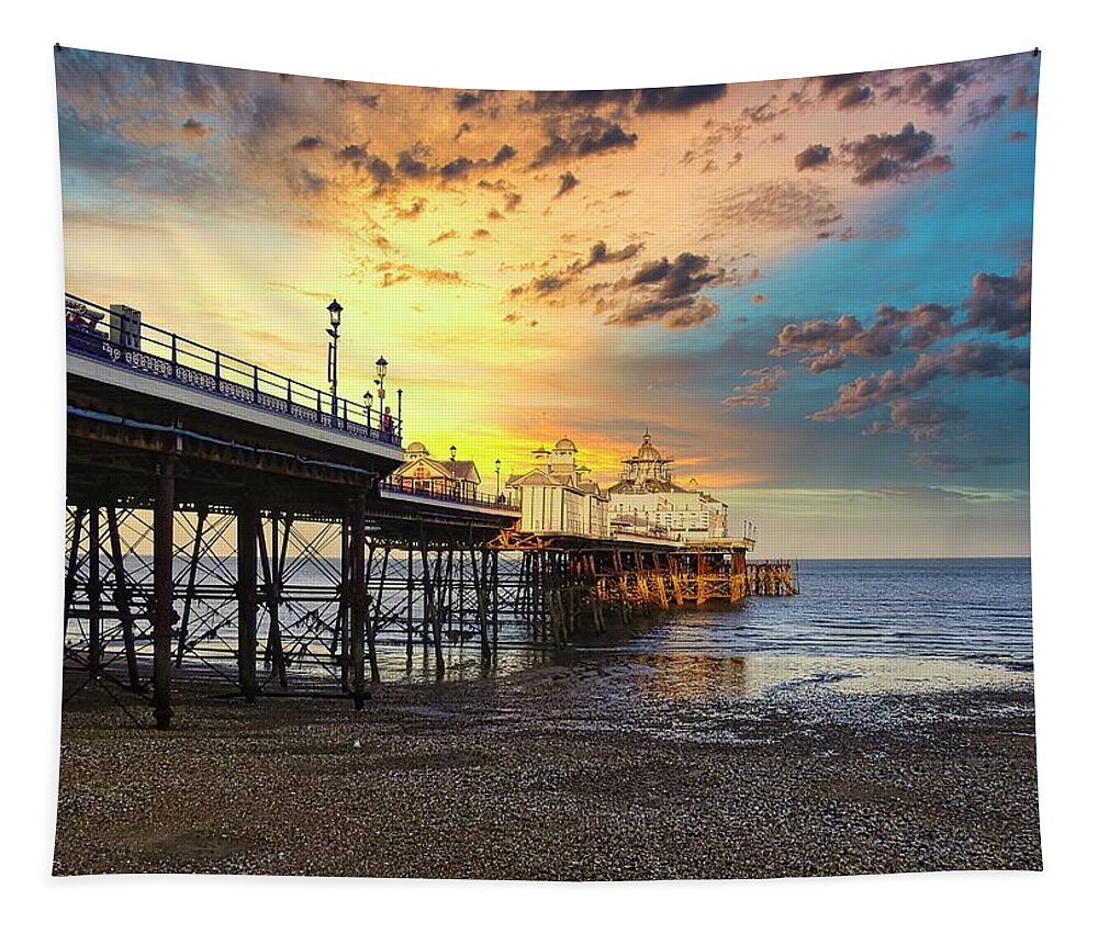 Eastbourne Tapestry featuring the photograph Eastbourne Sunrise by Gareth Parkes