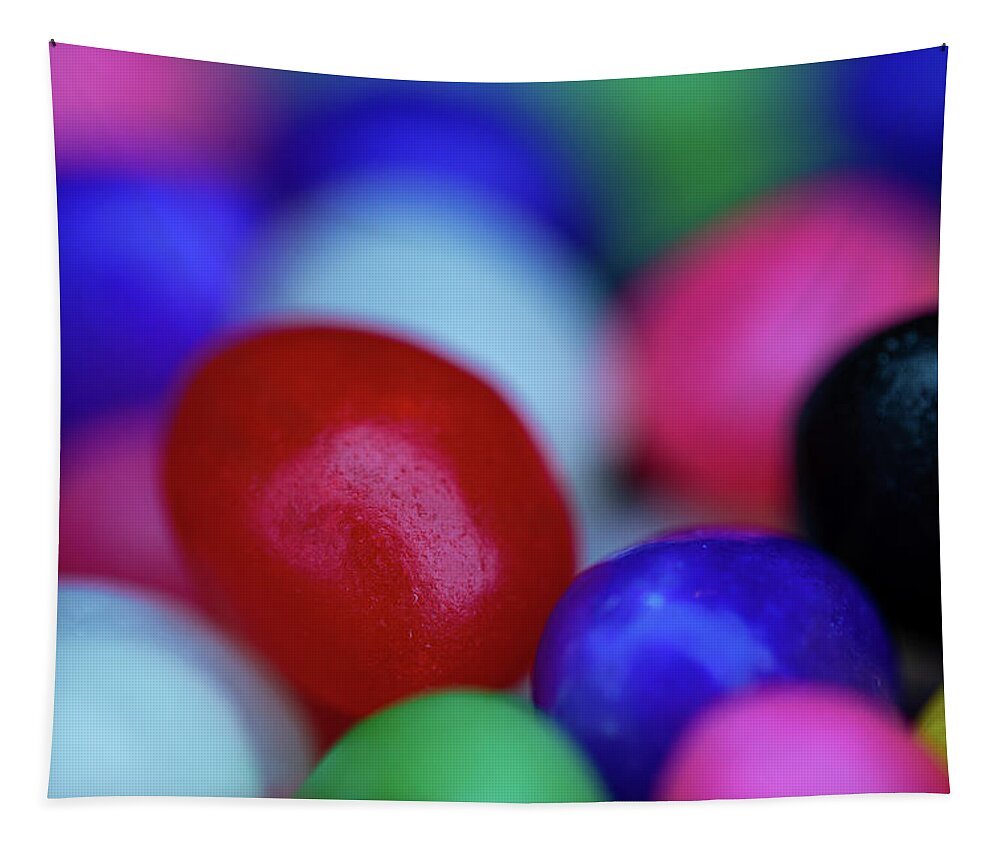 Candy Tapestry featuring the photograph Easter Jelly Beans 2 by Amelia Pearn
