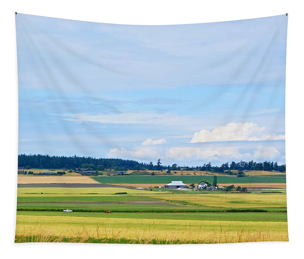 Landscape Tapestry featuring the photograph Ebey's Landing National Historical Reserve by Bill TALICH