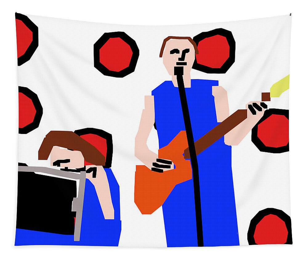 Band Tapestry featuring the digital art Edgeworth Band by Edgeworth Johnstone