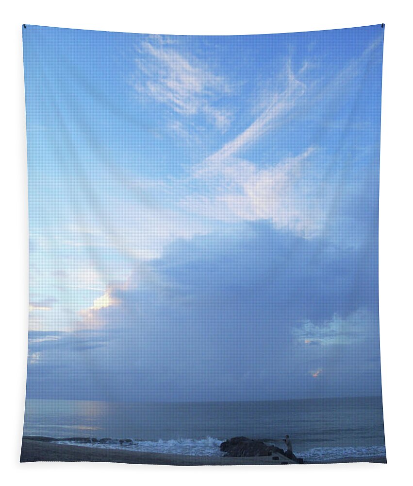  Tapestry featuring the photograph Edisto Clouds by Heather E Harman