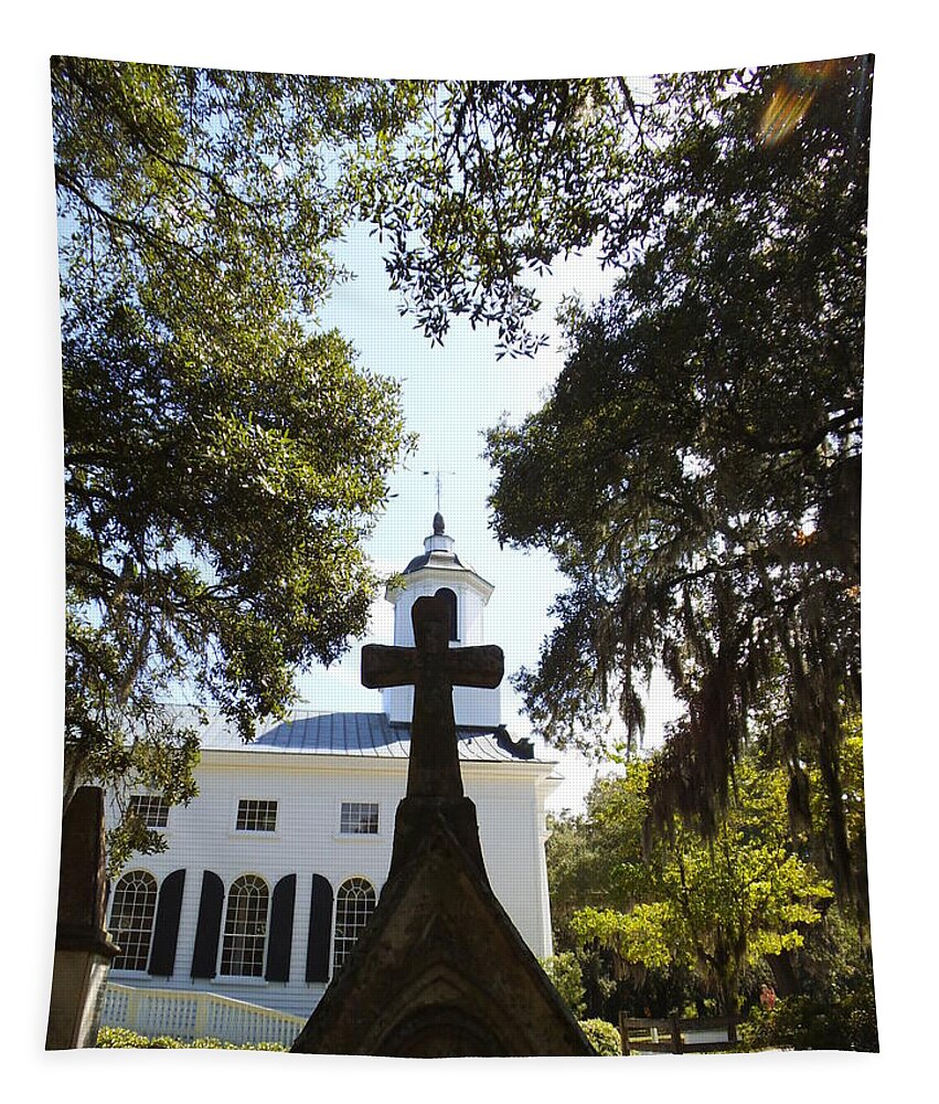  Tapestry featuring the photograph Edisto Crosses by Heather E Harman